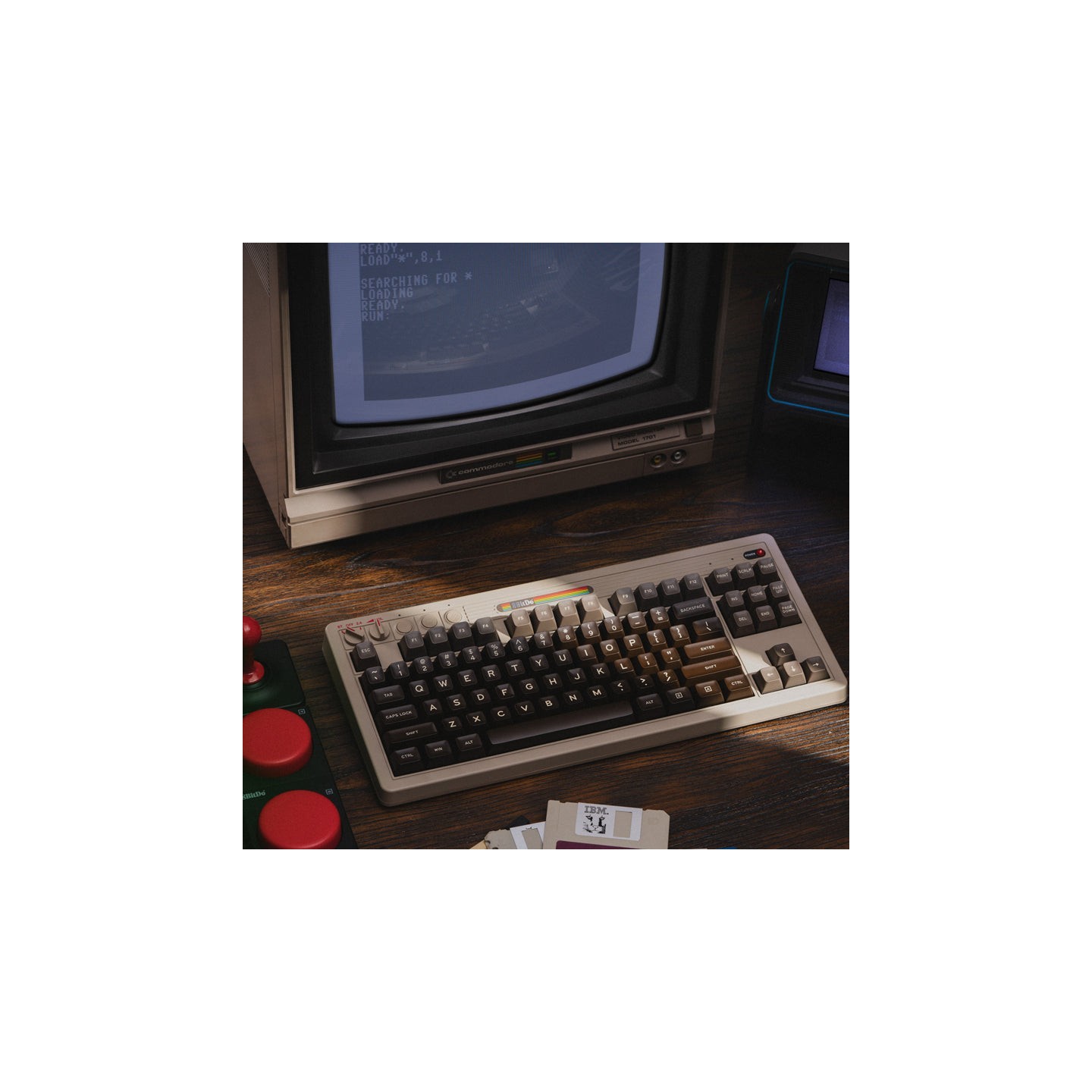 8BitDo Retro Mechanical Keyboard – clavier mécanique 87 touches, éditions N, Fami, M, C64