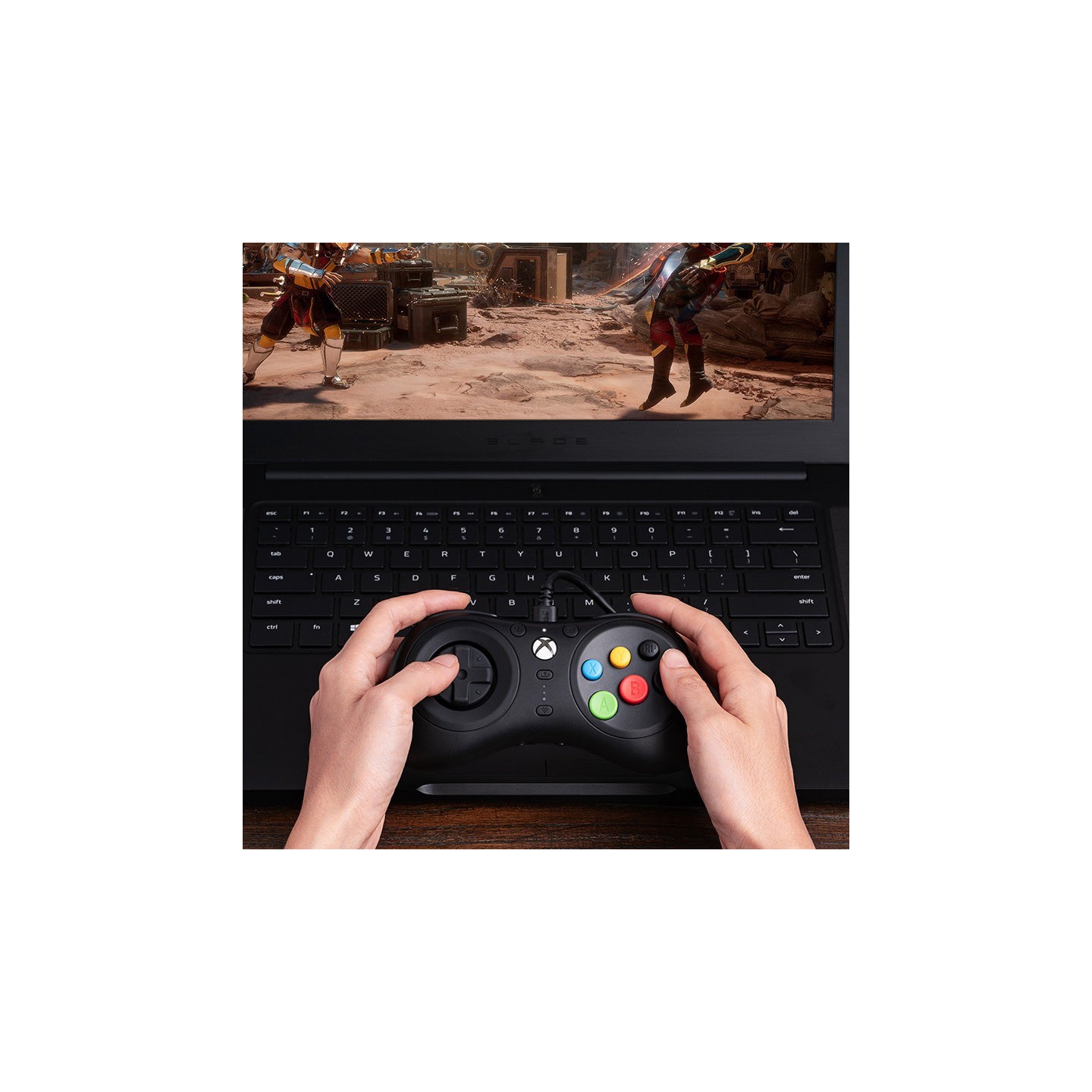 8BitDo M30 Wired – manette filaire 6 boutons pour Xbox et Windows