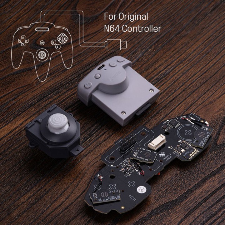 8BitDo Mod Kit for N64 – kit de modification Bluetooth pour manette N64 d'origine