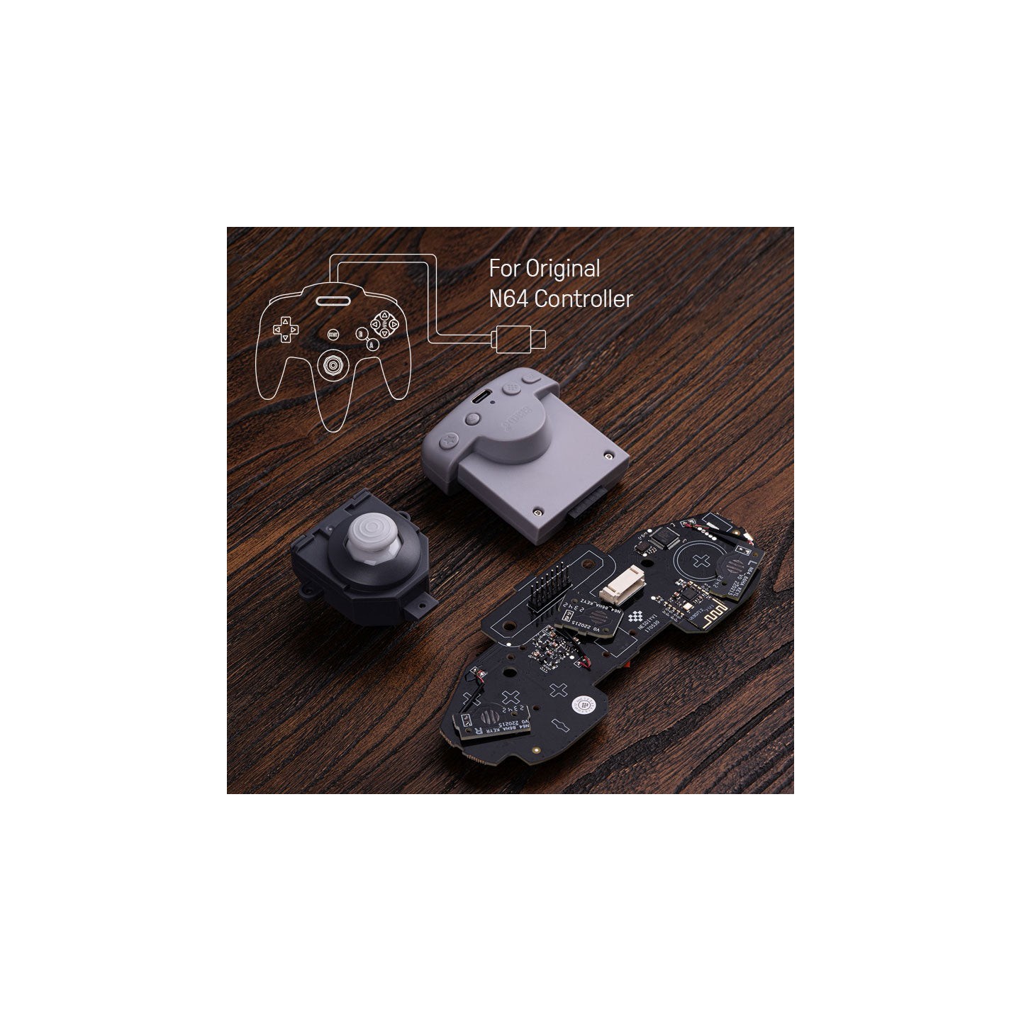 8BitDo Mod Kit for N64 – kit de modification Bluetooth pour manette N64 d'origine