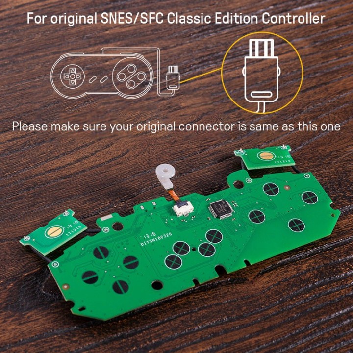8BitDo Mod Kit for SNES/SFC Classic – kit Bluetooth pour manette Classic Edition