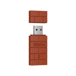 8BitDo USB Wireless Adapter 2 – adaptateur Bluetooth pour Switch, PC et Raspberry Pi