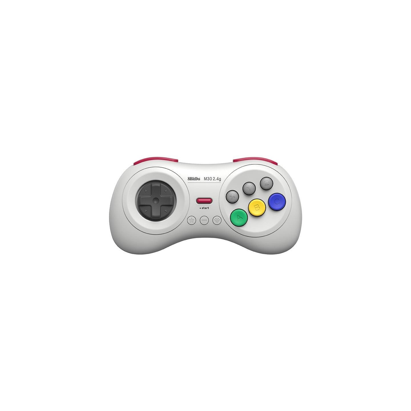 8BitDo M30 2,4 GHz – manette sans fil pour SEGA Genesis Mini et Mega Drive Mini