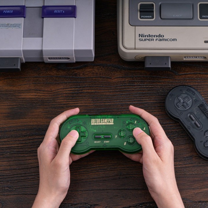 8BitDo SN30 2,4 GHz – manette sans fil pour SNES / SFC d'origine