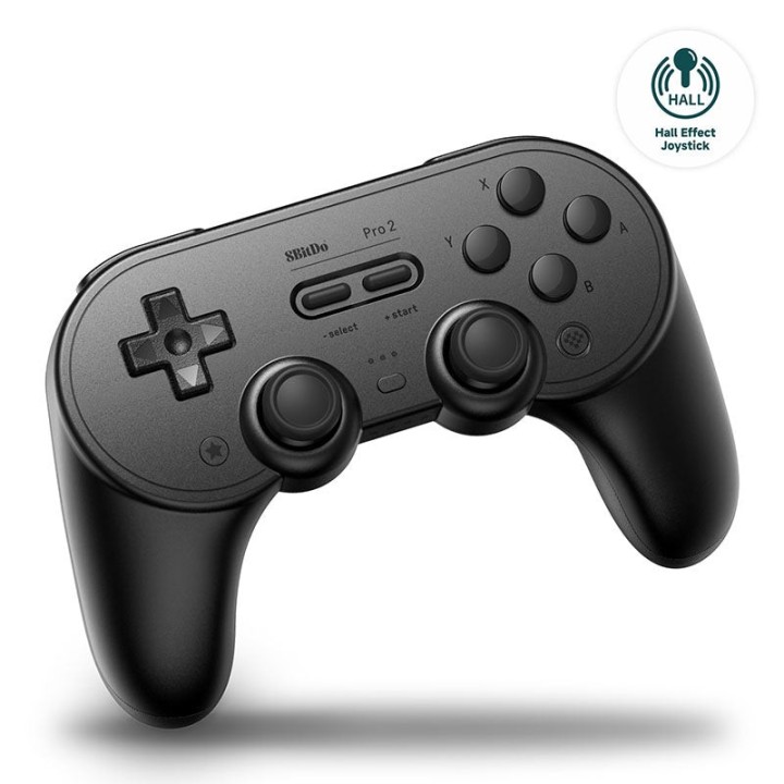 8BitDo Pro 2 – manette Bluetooth à sticks à effet Hall pour Switch, PC, Android et Apple