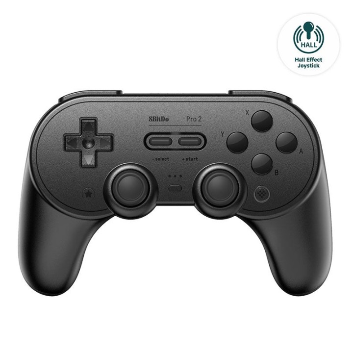 8BitDo Pro 2 – manette Bluetooth à sticks à effet Hall pour Switch, PC, Android et Apple