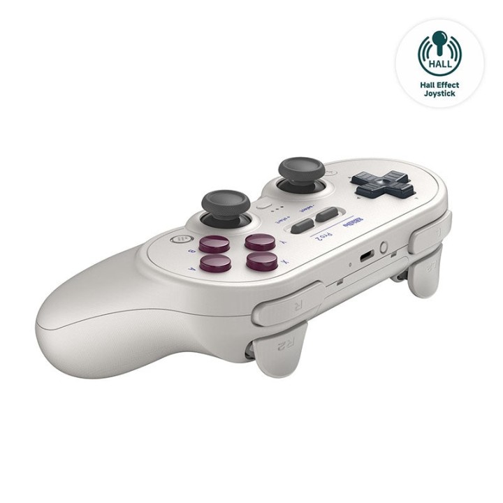 8BitDo Pro 2 – manette Bluetooth à sticks à effet Hall pour Switch, PC, Android et Apple